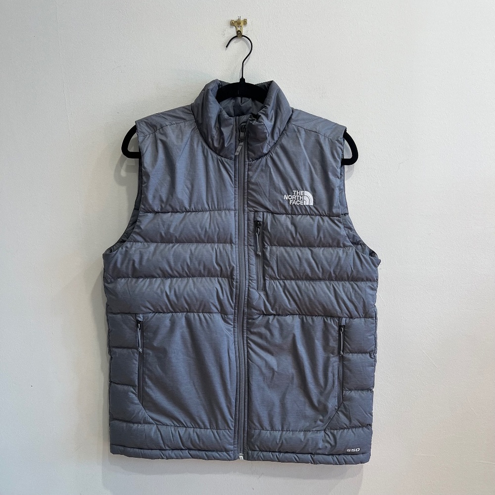 The North Face Men’s Aconcagua 550 Fill Down Vest Gray Small